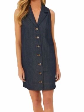 TUCKERNUCK Pomander Place Micah Denim Shirt Dress Sleeveless VERSATILE Size XS